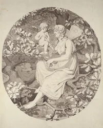 A lição dos rouxinóis, 1802 (pena e tinta e lavagem no papel)